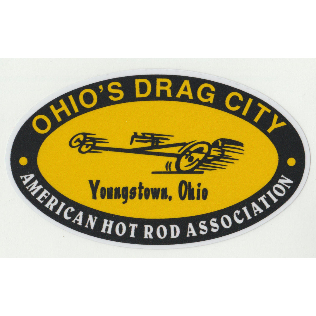 Ohio Raceway Logos Ohio's Drag City Decal β Otie's Automotive Nostalgia Drag Racing